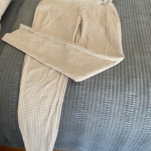 Tommy Hilfiger Pants Beige Checkered Skinny